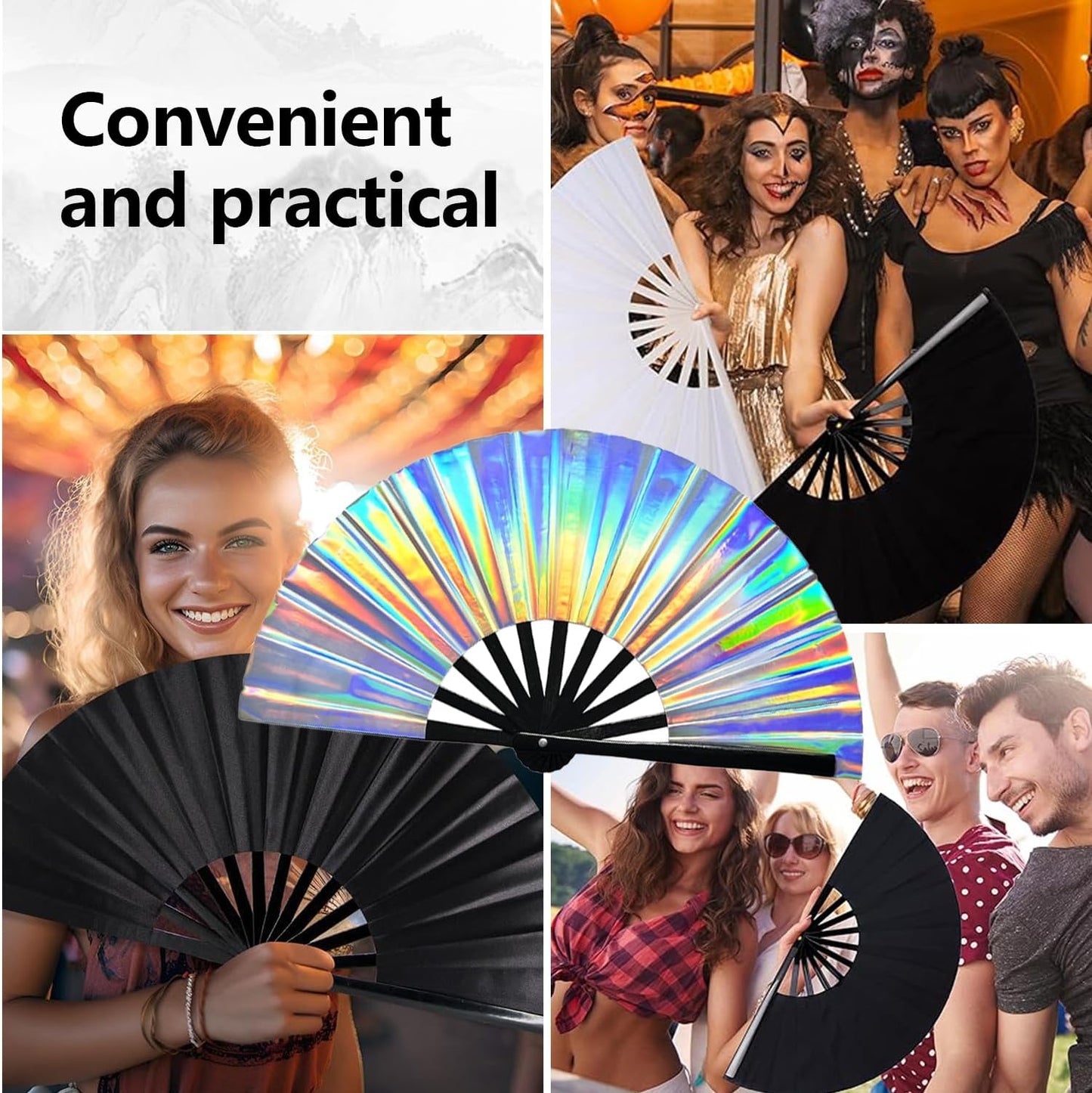 Boots on The Ground Hand Fan,Boots on The Ground Fan,Clap Fans For Line Dancing,Large Folding Hand Fan,Party,Dance Enthusiasts Gift(001)