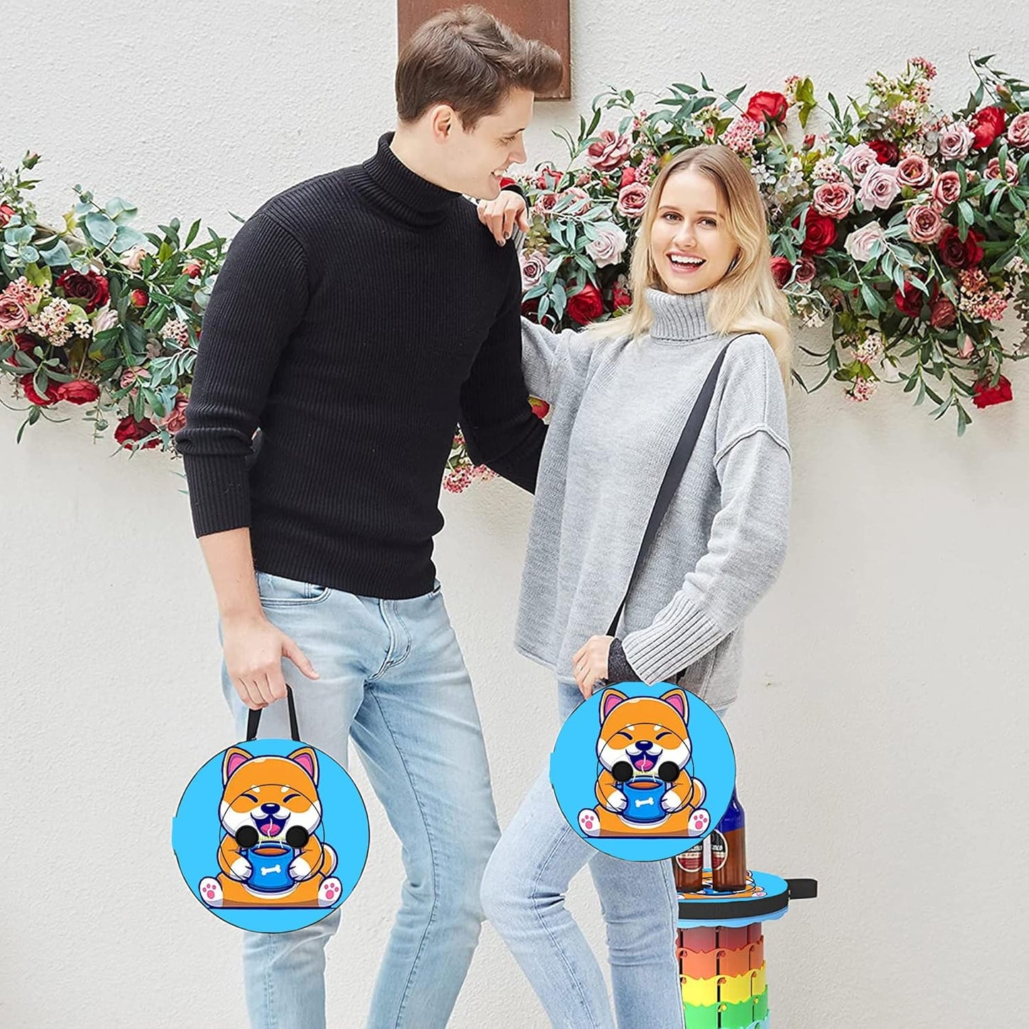 Alevmoom Folding Stool, Adjustable, Portable, Lightweight, Safety and Stability, Multi-Application