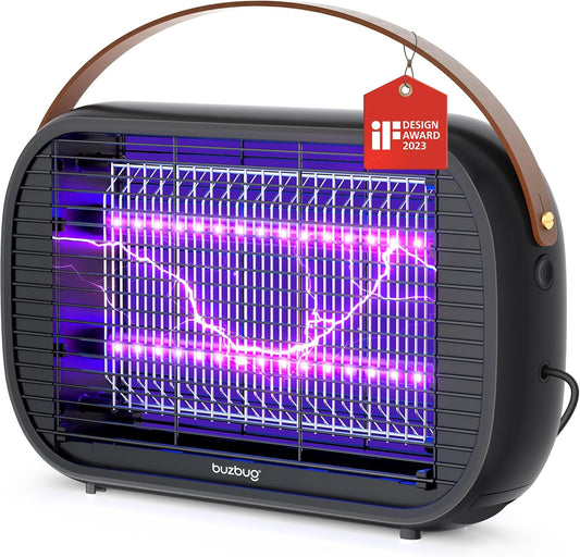 Buzbug LED Bug Zapper Indoor, 10 Years Lifespan Lamp Sustainable Less Power, Durable High-Voltage Electric Mosquito Zapper, Fly Trap Mosquito Trap, Fly Killer Fly Zapper -MA015B