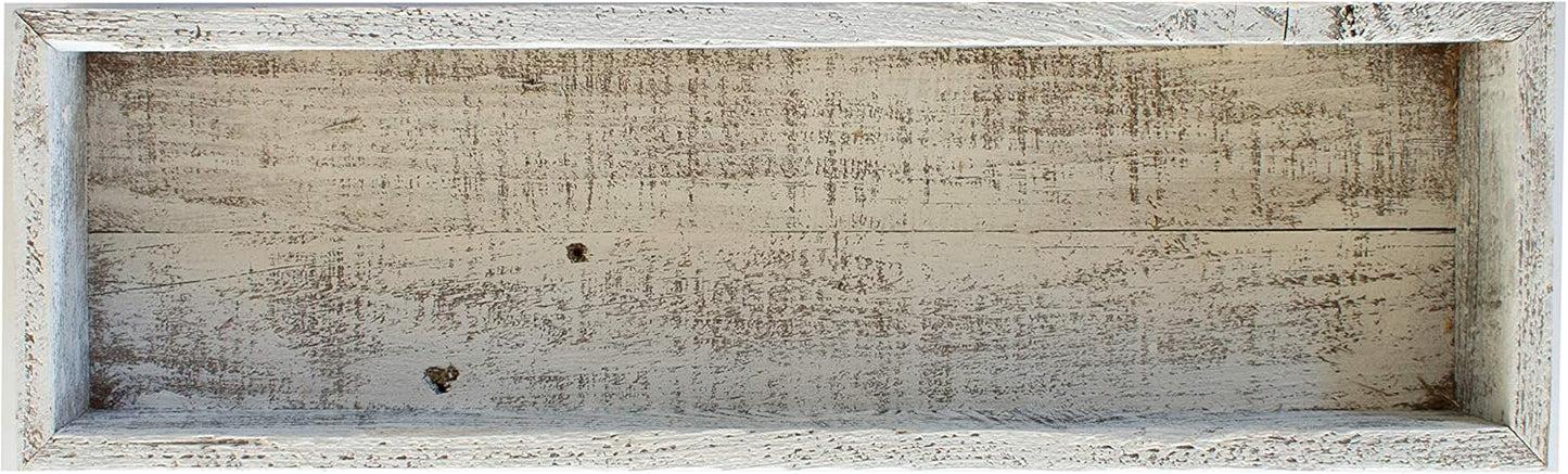 Small Wooden Planter Box – Rustic 1-Pack Wood Window Planter Box Set for Centerpieces & Storage – Durable Wooden Boxes for Decor - Perfect Toilet Basket for Bathroom Organizer