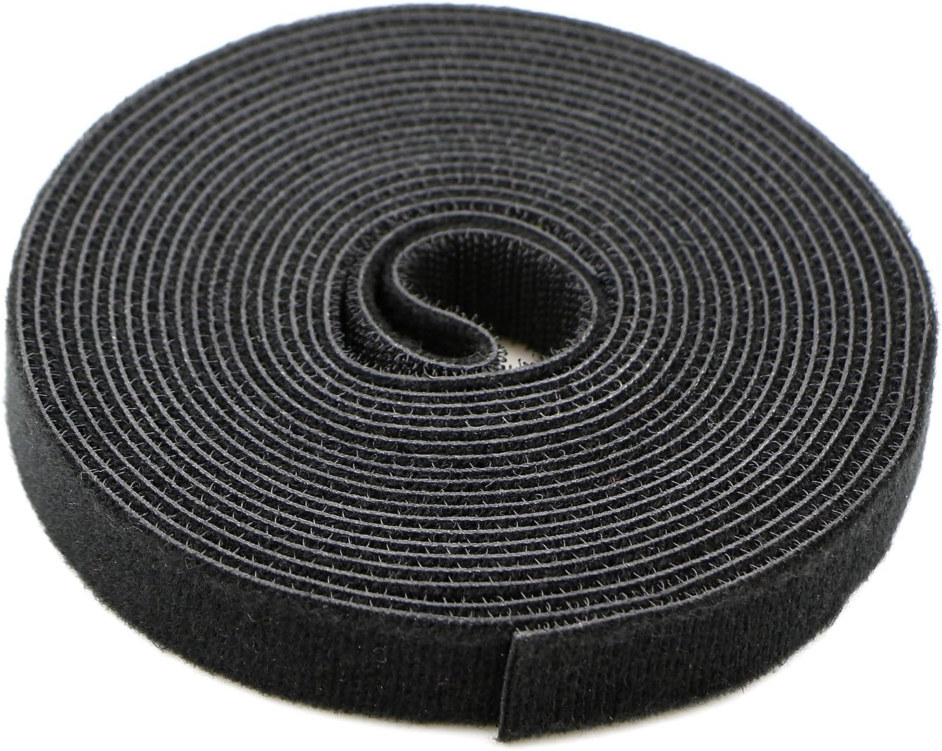 Pasow Fastening Tape Cable Tie Double Side Nylon Power Wire Management 3/4Inch 1 Roll Hook (5 Yards, Style 1)