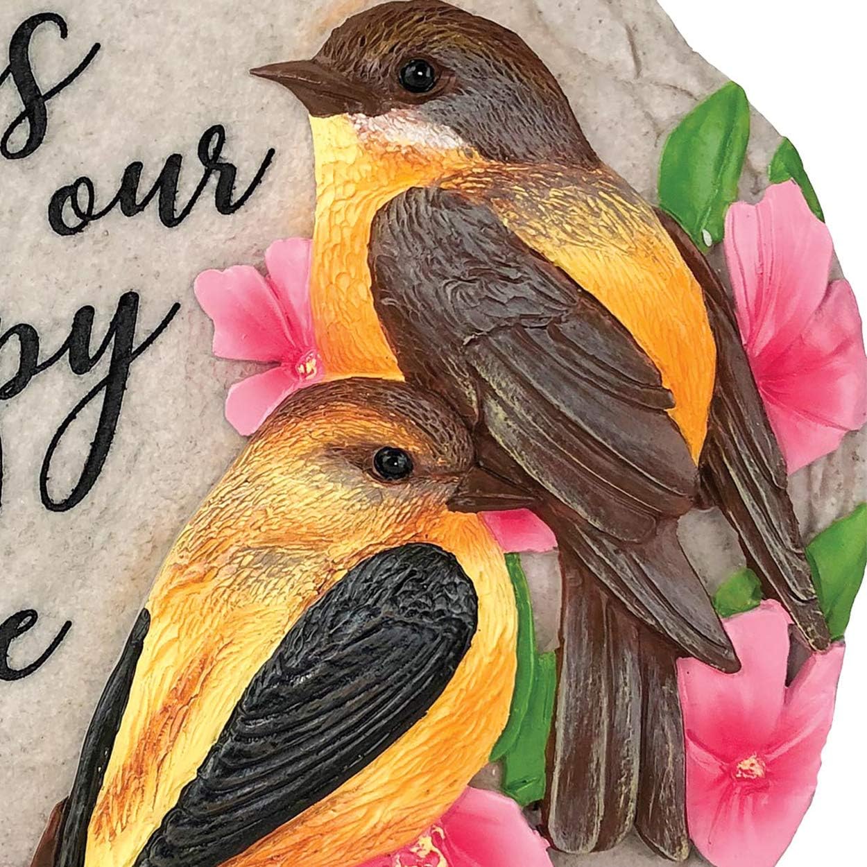 Spoontiques - Garden Décor - No Place Like Home Stepping Stone - Decorative Stone for Garden