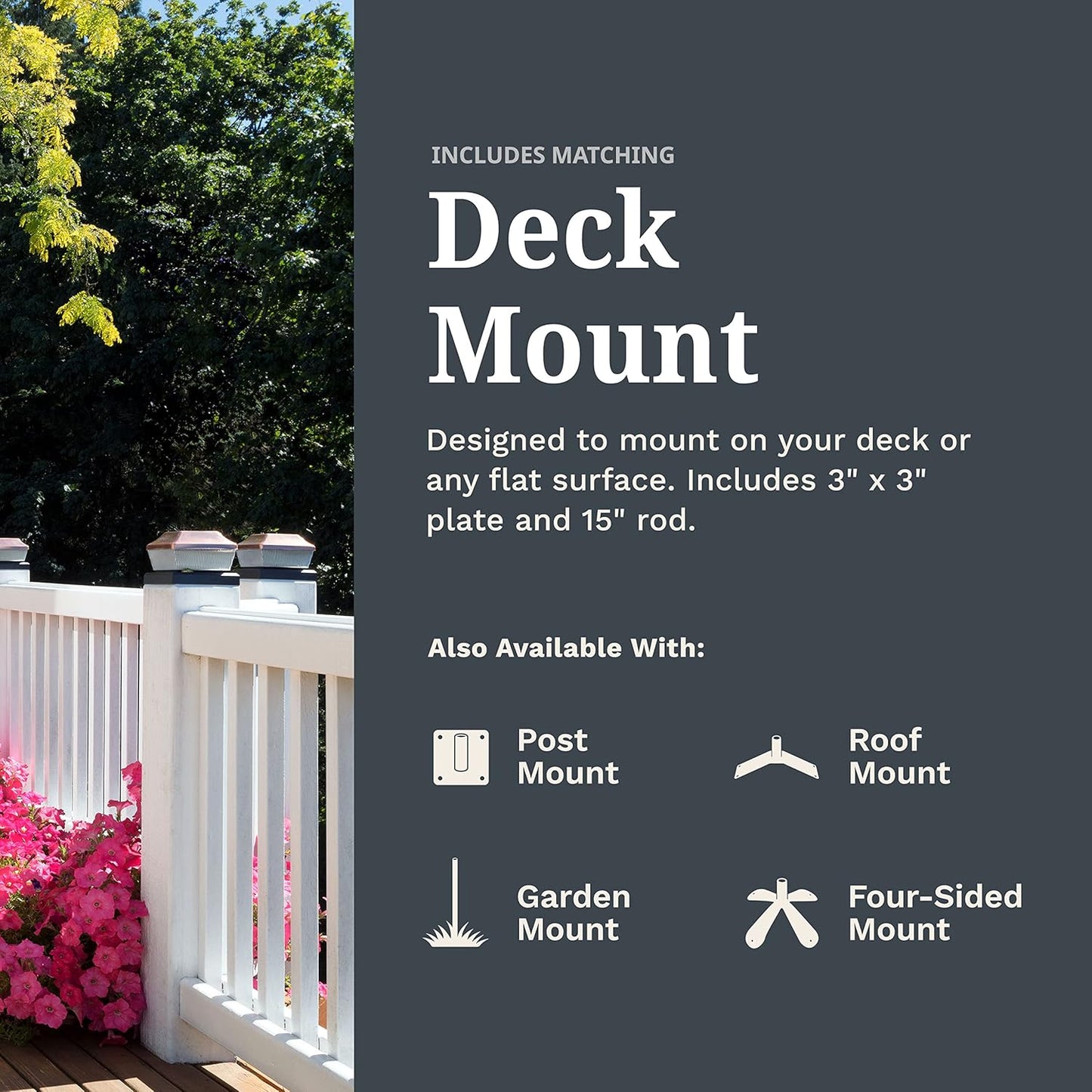 EZ Vane Steel USA Flag Weathervane 21” Height, Includes Metal Deck Mount, Wind Cups & Brackets | Hand-Crafted and Family-Owned, Made in The USA with Triple Powder Coating, Limited