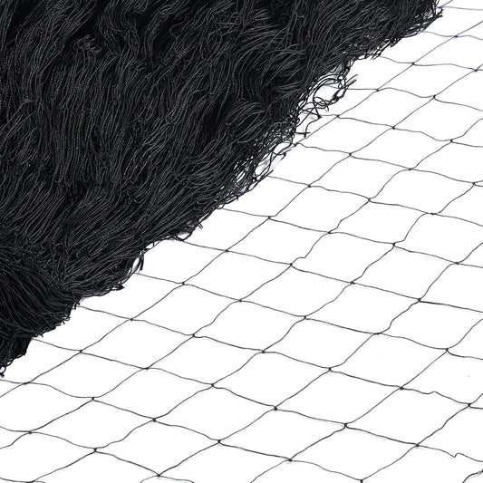 Windyun 1 Pc Bird Netting 50' x 100' Bird Net Chicken Coop 2.4" Mesh Heavy Duty Deer Fence Aviary Net Reusable Fruit Tree Poultry Barrier for Garden Protection Vineyard Against Hawk Squirrel, Black