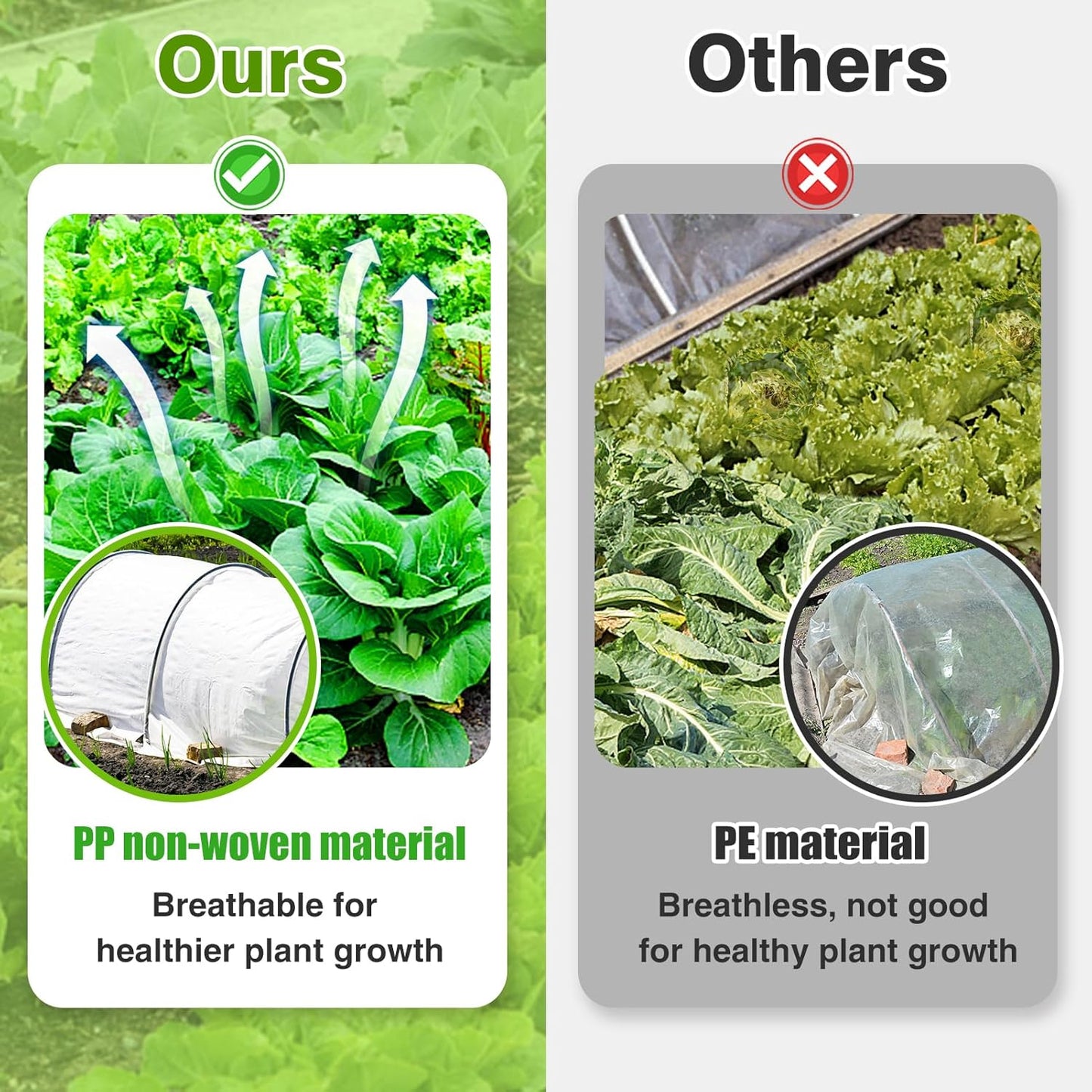 Alphatool Plant Covers Freeze Protection - 10 ft x 30 ft Frost Cloths Blankets for Outdoor Plants, 1.0oz/yd² Non-Woven Fabric Floating Row Cover, Thick Garden Covers for Raised Beds