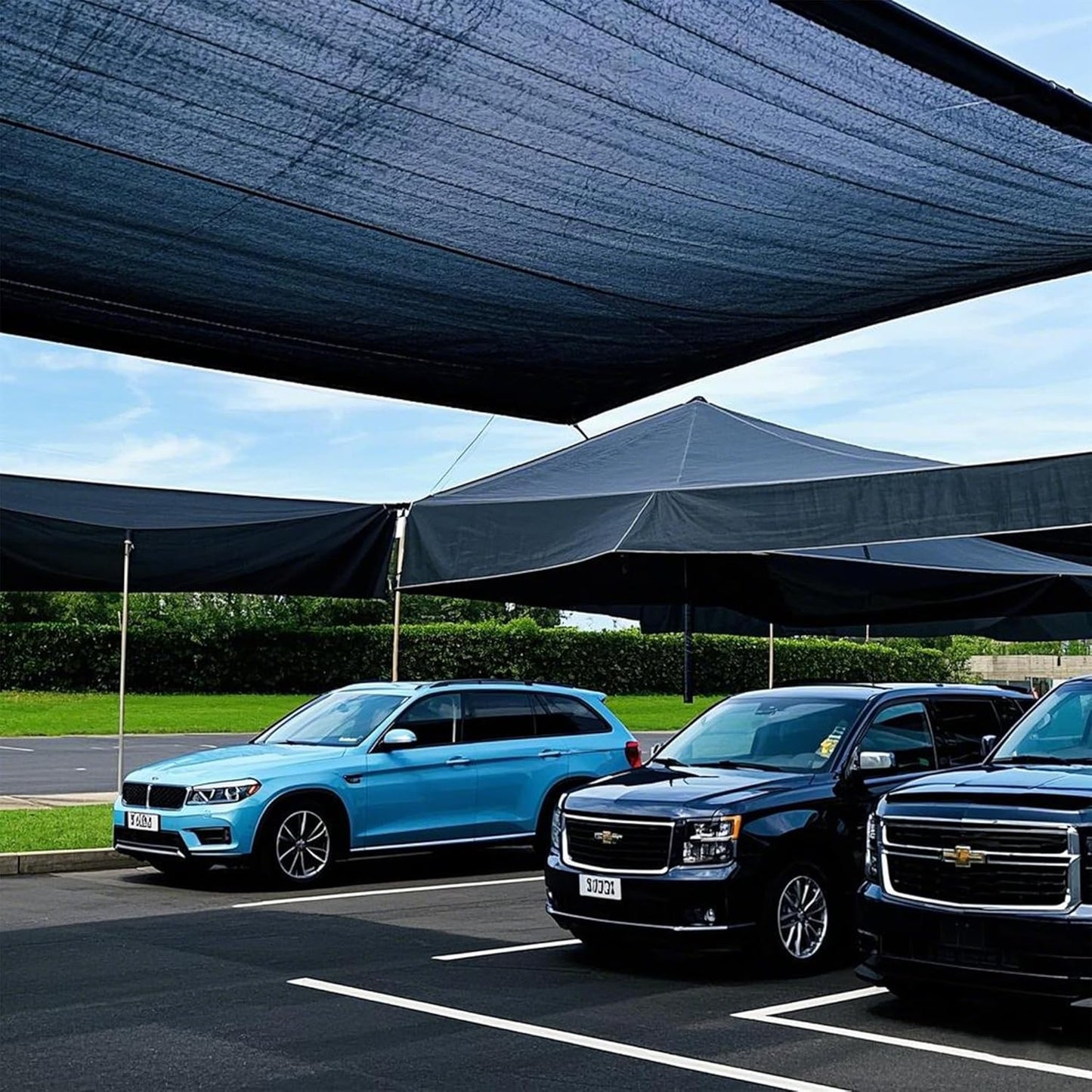 winemana Black Shade Cloth 70%, 5x10 FT Mesh Tarp - Garden Shade for Greenhouse, Patio, Vegetables, Plants Cover and Chicken Coops, Sun Shade Net for Outdoor Protection with Reinforced Grommets