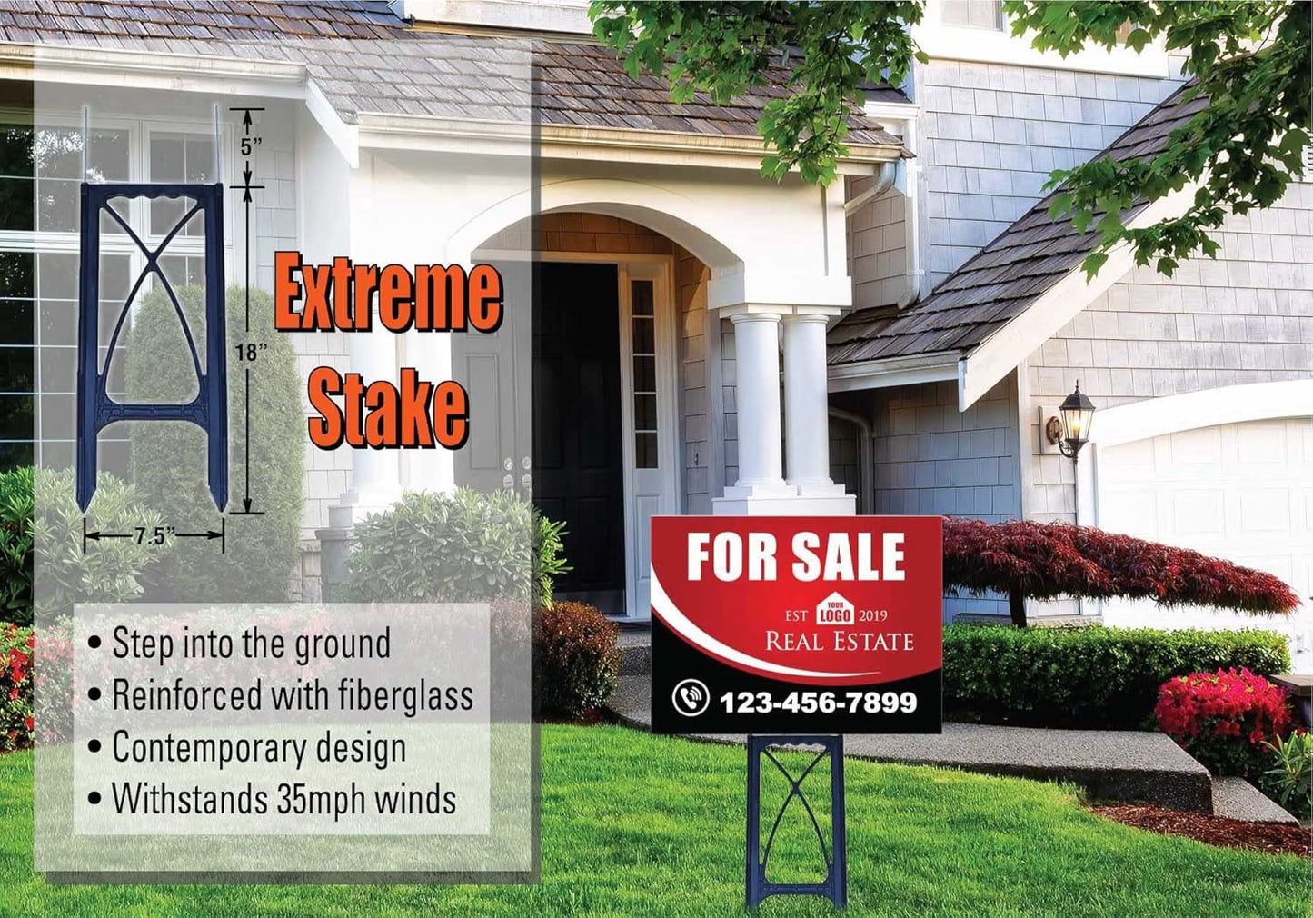 Extreme Yard Sign Stakes 50 Pack