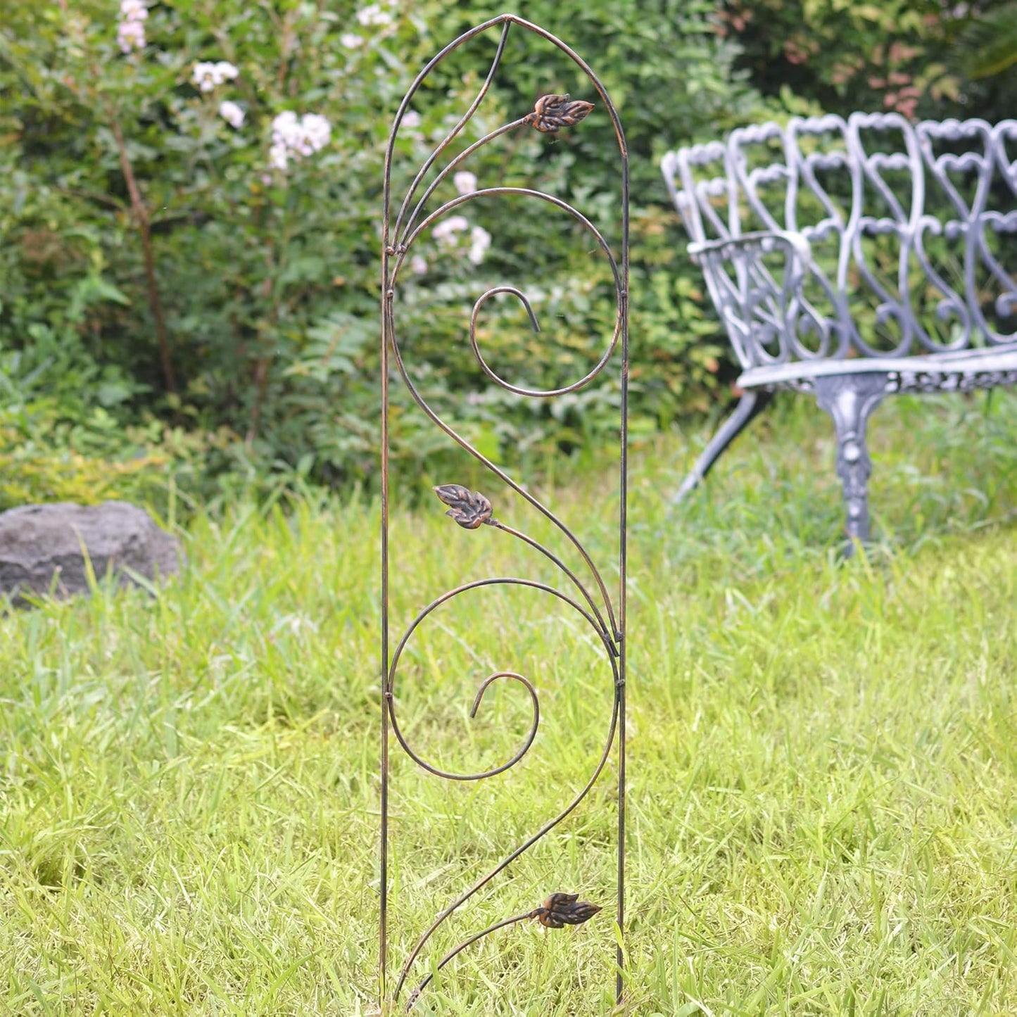 TR04 Autumn Leaf Trellis, 4' x 10", Bronze
