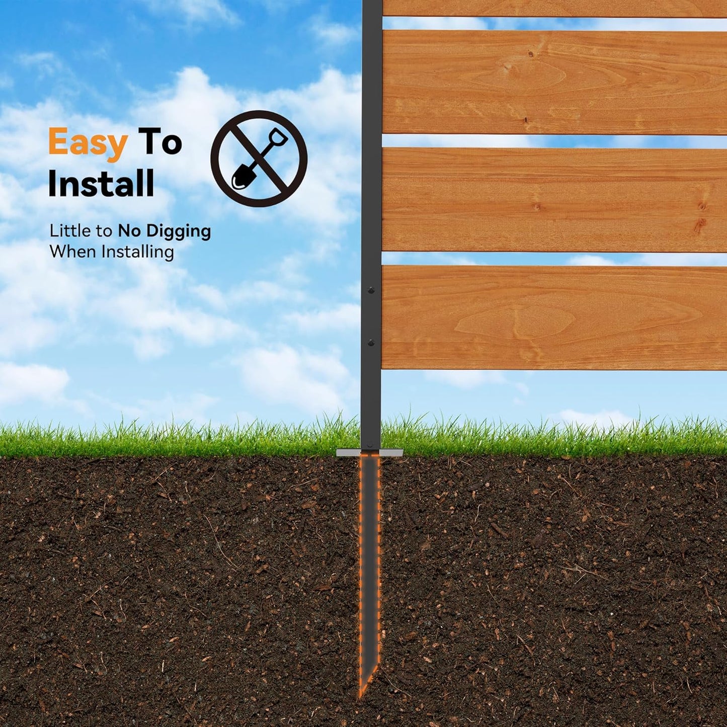 Modern Shade 5' x 3' Wood Privacy Fence Screen (4 Panel) Natural Cedar Wood, Outdoor Privacy Fence Panel for Deck Balcony, Conceals Trash Cans Air Conditioner, Ultimate Fence Privacy Screen