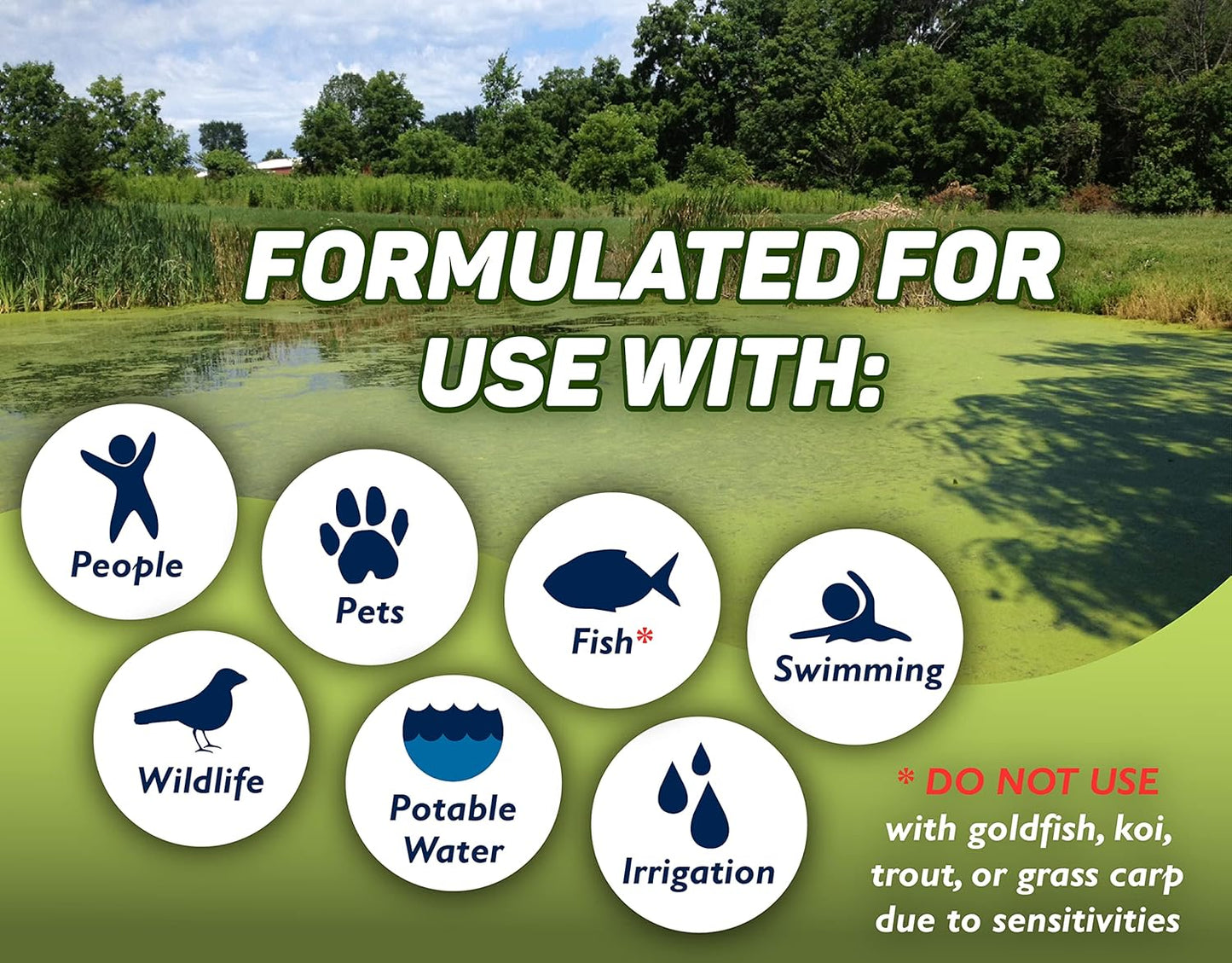Crystal Plex - Lake and Pond Algaecide Treatment - Liquid Copper Algaecide Kills and Prevents Various Types of Algae (Planktonic, Filamentous, Chara) - 1 Gallon Treats up to 1 Acre