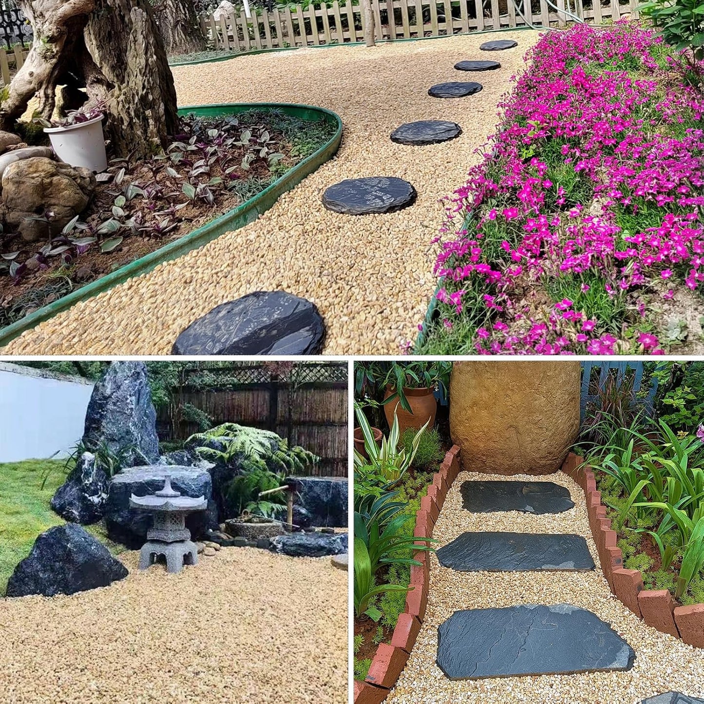 2lbs Peach Pebbles for Plants, 3/8inch Small Rocks, Natural Polished Pebbles, River Rocks for Succulent Cactus Plants, Vases, Aquariums, Gardening