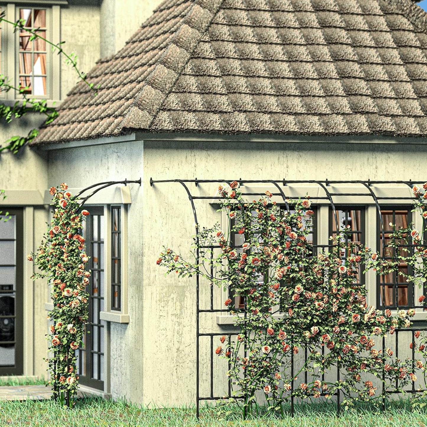 Garden Arch connectors - Length: 15.5 inches, Suitable for Pipe Diameter: 0.78 inches,Connect with a Garden Arch to Form a Garden Promenade