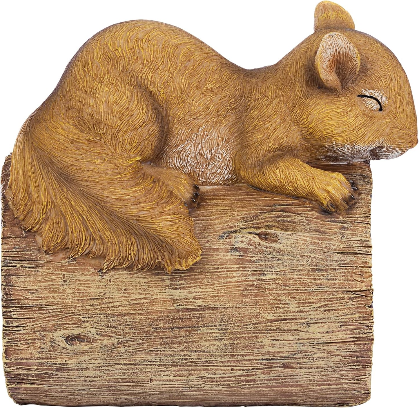Jolly the Squirrel Gutter Guardian Downspout Statue