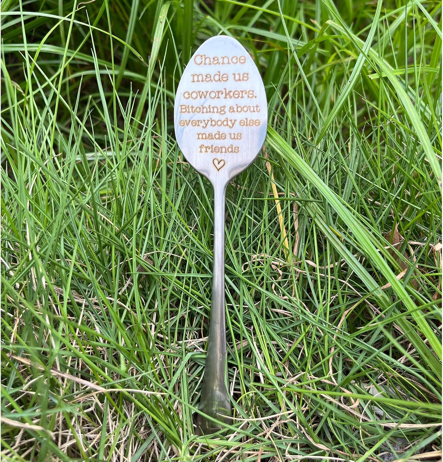 Garden Plant Marker Friendship Gift for Women Gardeners, Plant Stake Label Sign Tag Gardening Gifts for Woman Plant Lovers, Metal Garden Decoration (Made Us Friends)