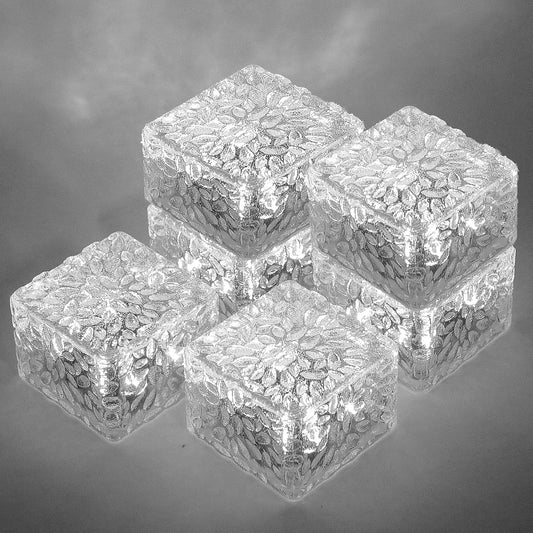 Solar Brick Lights-Outdoor Solar Lights for Yard-Solar Brick Landscape Path Light 6 Pack LED Light Brick Garden Decor for Pathway Patio Walkway Backyard Decoration, DS-XBZ-1-1-1