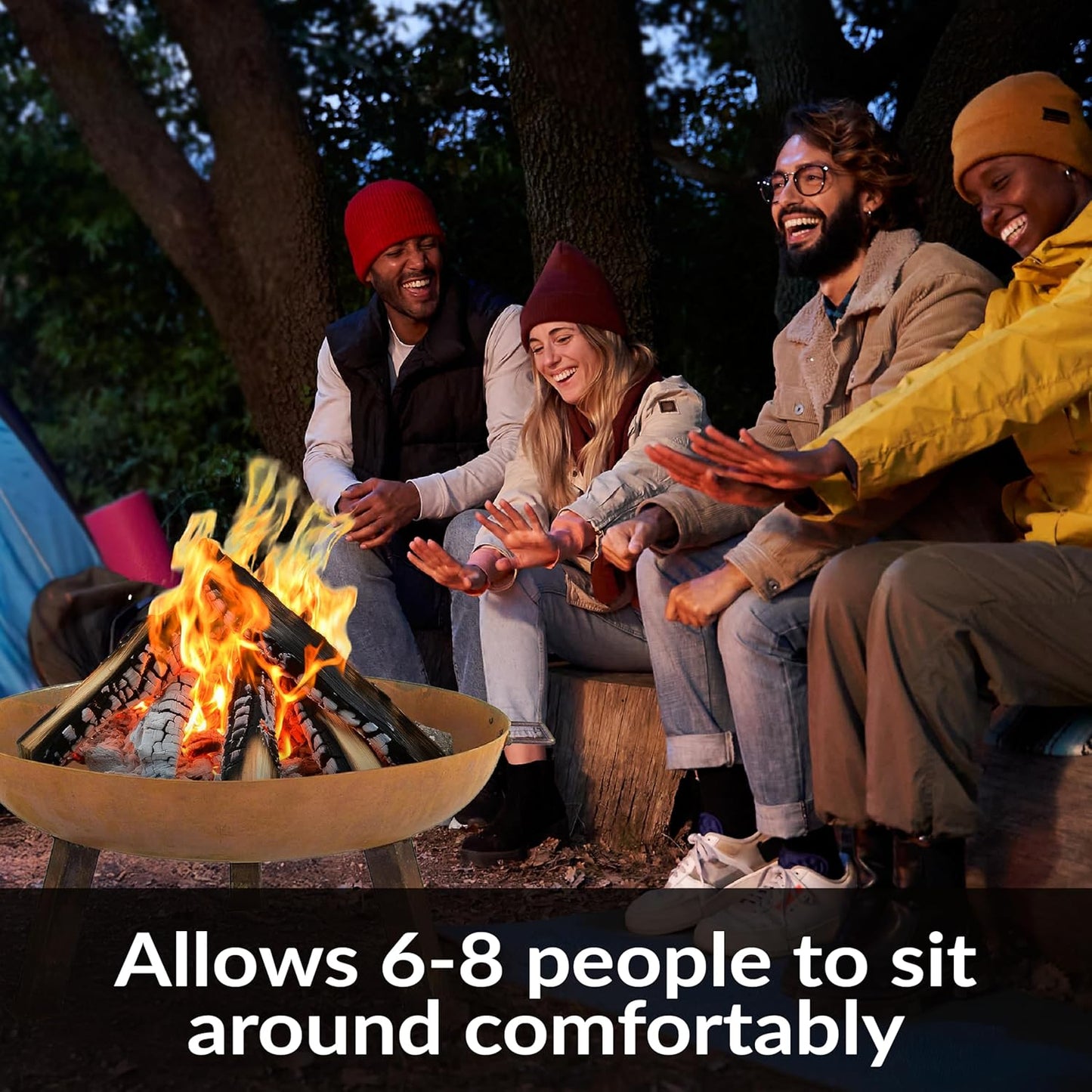 Sunnydaze 30-Inch Cast Iron Heavy-Duty Fire Pit for Outside - Wood-Burning Outdoor Fire Pit Bowl with Handles - Oxidized Finish