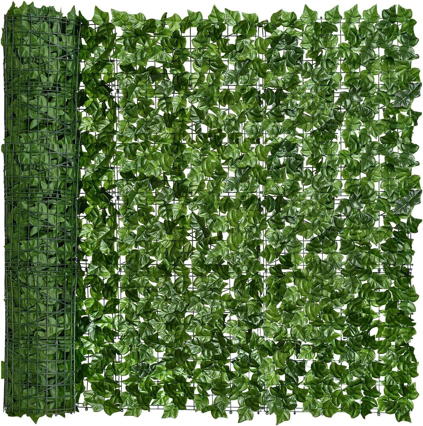 DearHouse Artificial Ivy Privacy Fence Wall Screen, 39.3x236.2inch Artificial Hedges Fence and Faux Ivy Vine Leaf Decoration for Outdoor Garden Decor