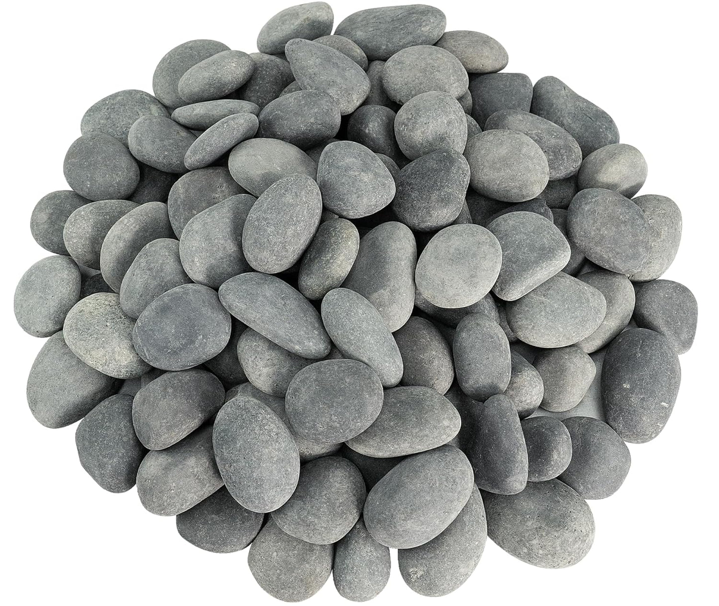 River Rocks, 5lbs Black Pebbles for Indoor Plants, 1-2 Inch Aquarium Rocks, Natural Stones for Landscaping Garden Paving Plant Rocks Crafting Walkways