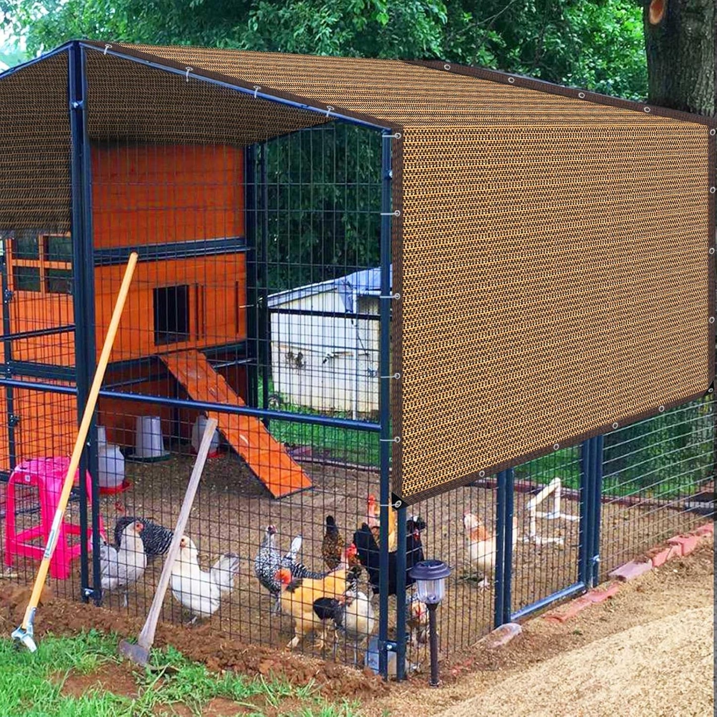 20x30FT 80% Shade Cloth Sun Shade Net with Grommets Sunblock Net Mesh Tarp for Garden,Plants Cover,Greenhouse and Patio