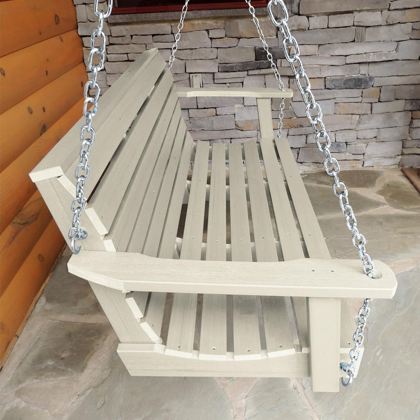 highwood Weatherly Porch Swing 5 Feet, Whitewash