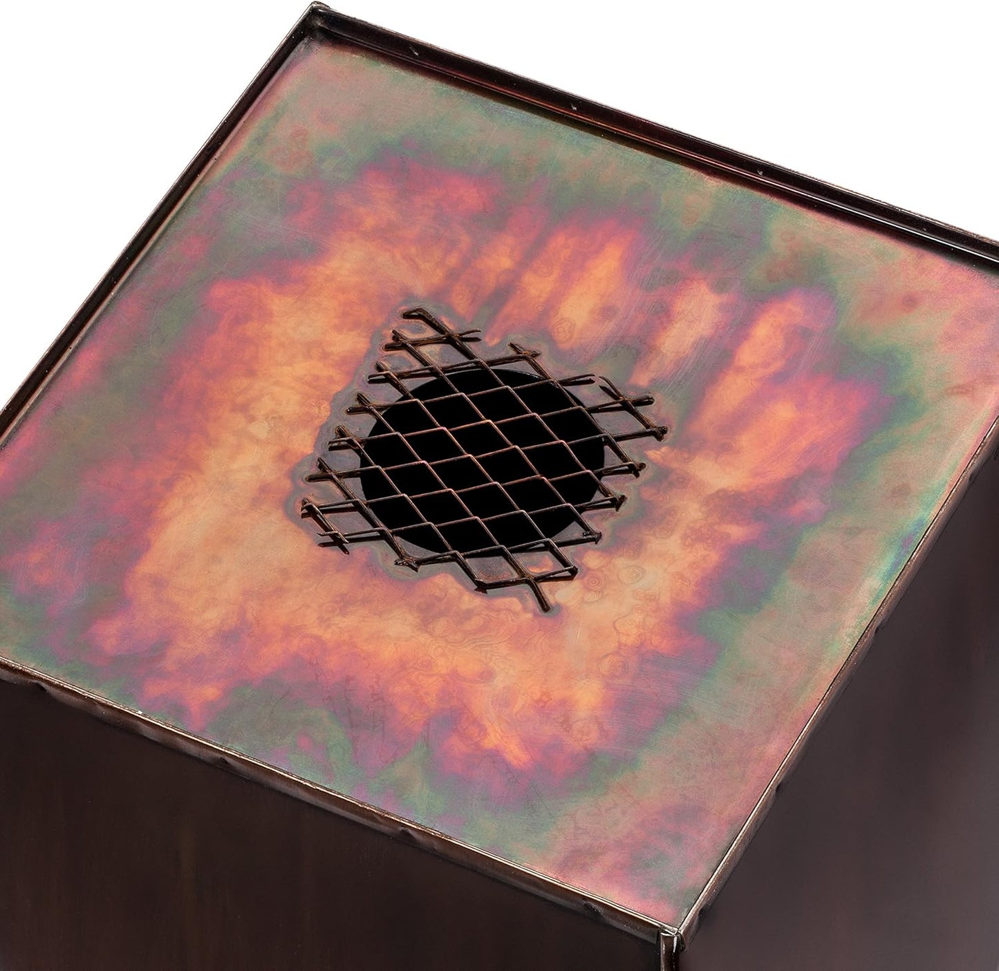 H Potter Patio Deck Indoor Outdoor Garden Flower Planter Set of 2 Antique Copper with Tray