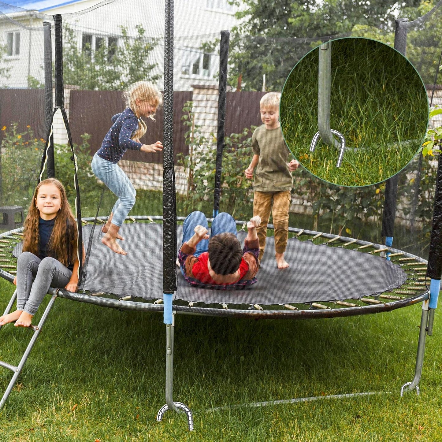 12 Pack 12 Inch Rebar Stakes Heavy Duty J Hook Ground Anchors, Anti Rust Metal Steel Tent Stakes Garden Fence Stakes, Silver