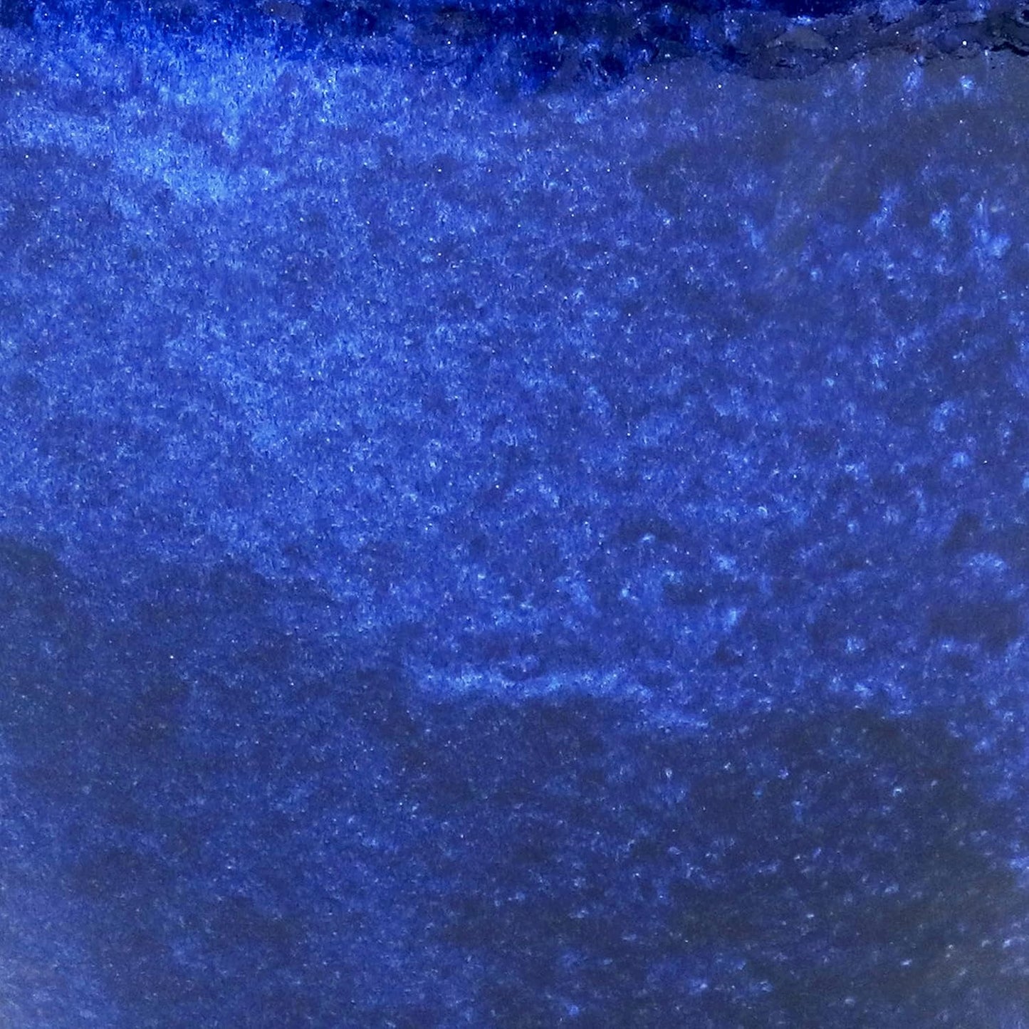 Sunnydaze Studio Large Ceramic Plant Pot - Round Outdoor Glazed Ceramic Planter Pot with Drainage - Imperial Blue - 14.5"