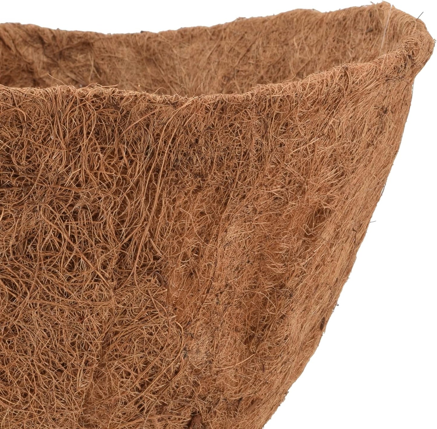 Arcadia Garden Products Extra Durable 1540B 24-inch Coco Liner for Wall Trough Hanging Window Box Basket Planters, Natural Coconut Fiber Replacement Liner for Garden Outdoor Railing Flower Pots