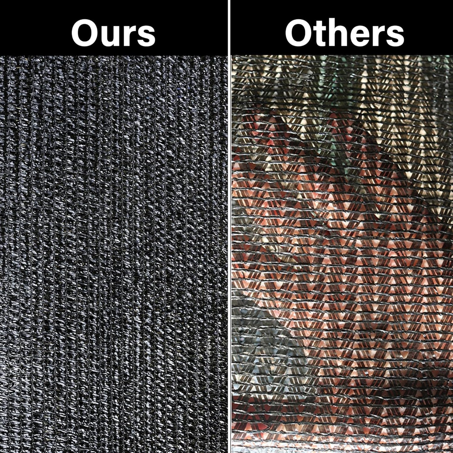 winemana 50% Black Shade Cloth, 3.3 x 6.6 FT Durable Mesh Tarp with Grommets, Garden Sunblock Shade Cloth Shading Antifreezing for Plants Cover, Greenhouse, Barns Kennel, Patio, Tomatoes