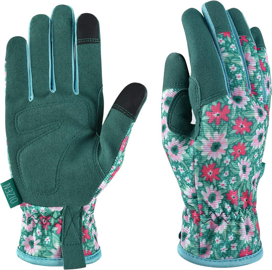 Gardening Gloves for Women and Men, Garden Gloves with Touch Screen, Thorn Proof Puncture Resistant Working Gloves, Gardening Gifts for Women, Size Medium