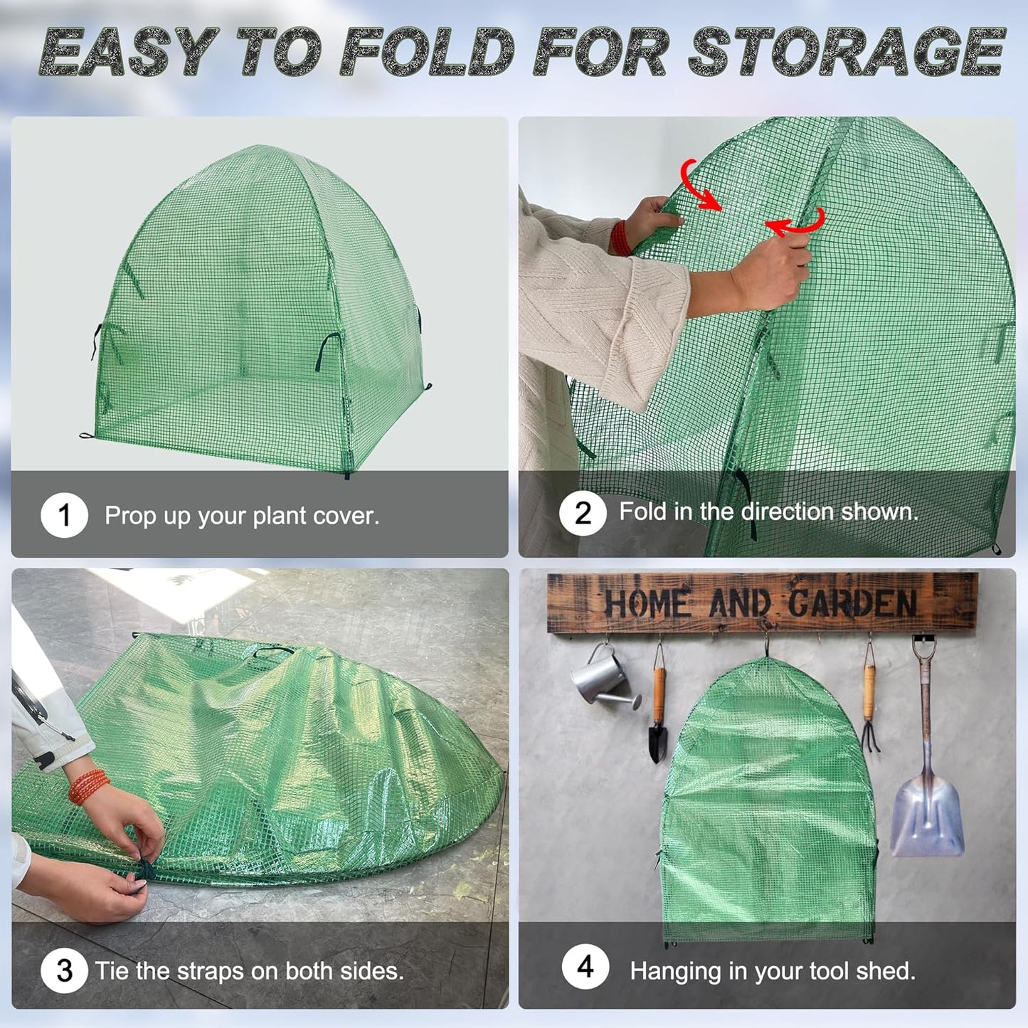 40″*40″*31″ Winter Plant Warm Covers - Raised Bed Cover, Garden Row Accelerator, Warm Tent Freeze Protection Humidity Domes for Germination, Seedling Propagation Protecting Plants from Animals 2 PCS