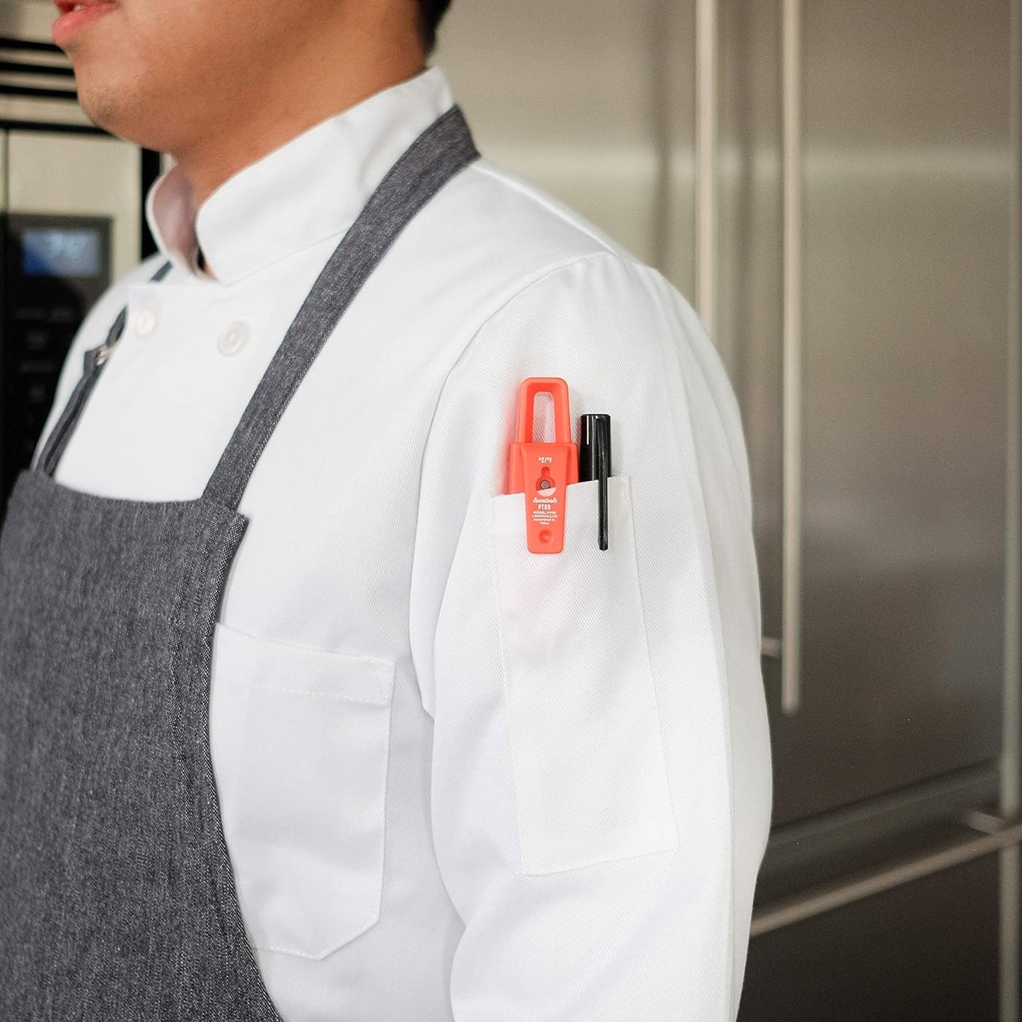 Lavatools PT09C Super-Quick Commercial Grade Digital Thermometer for Cooking, Meat, Candy, Candle, Liquid, Oil, 3" Compact Probe, Splash Proof, °C/°F Toggle, Hold Function - Sesame