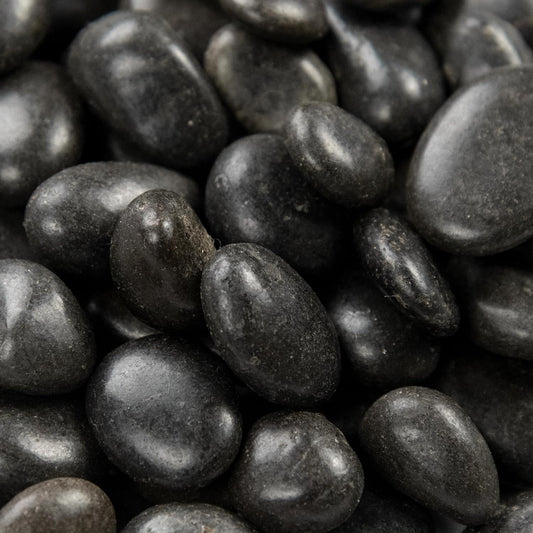 MSI Decorative Polished Black Pebbles, 0.4 inch, 40 lb. Bag (55 Bags/Pallet)
