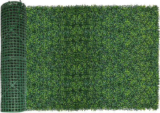 Artificial Ivy Privacy Fence Screen, 40X160 in(43 sqft) UV-Anti Faux Boxwood Roll Panels Greenery Backdrop Vine Leaf Fence Panels Ivy Fence Covering Privacy