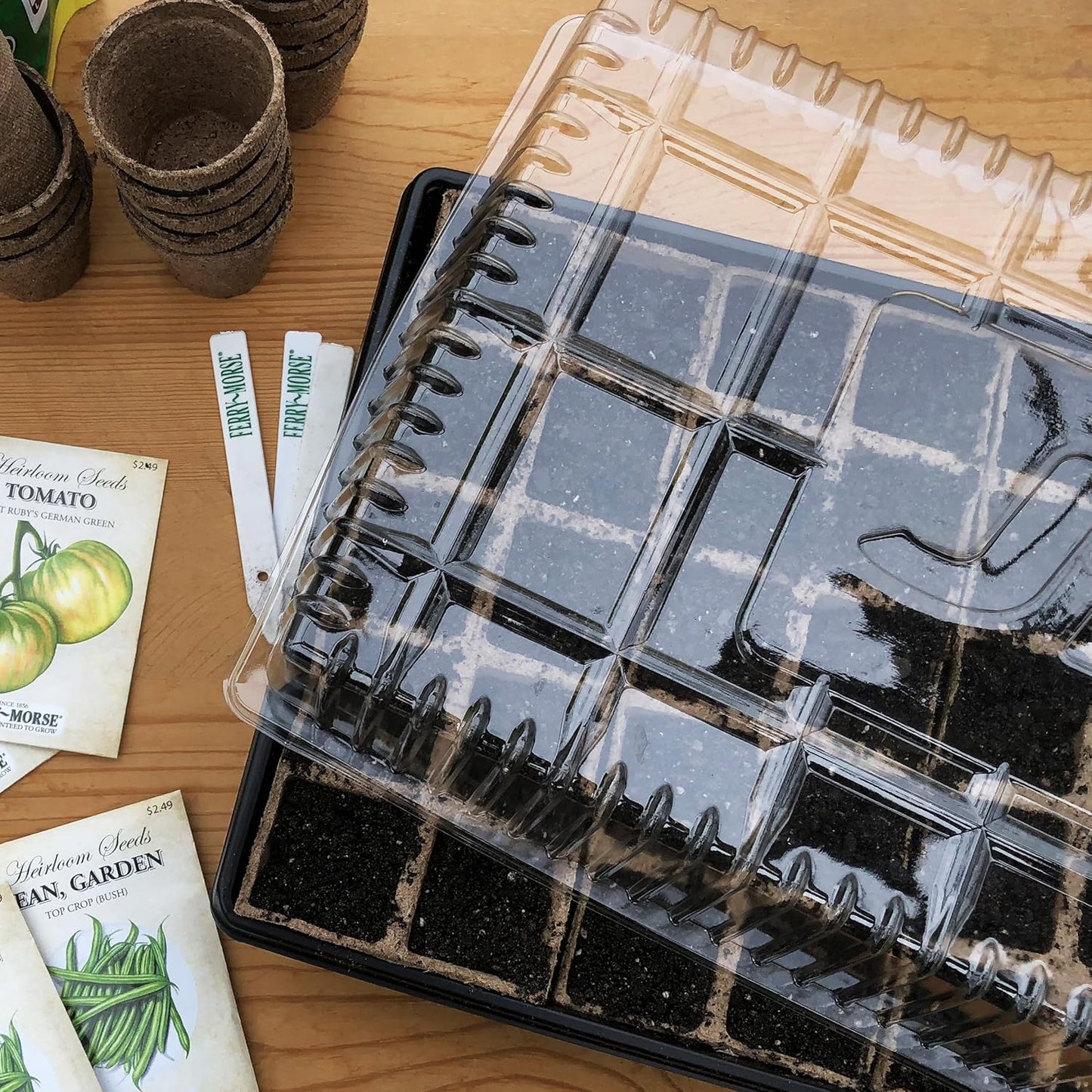 Jiffy Seed Starting Dome Clear Humidity GRO-Dome, 11 in. x 22 in. - 10 Domes