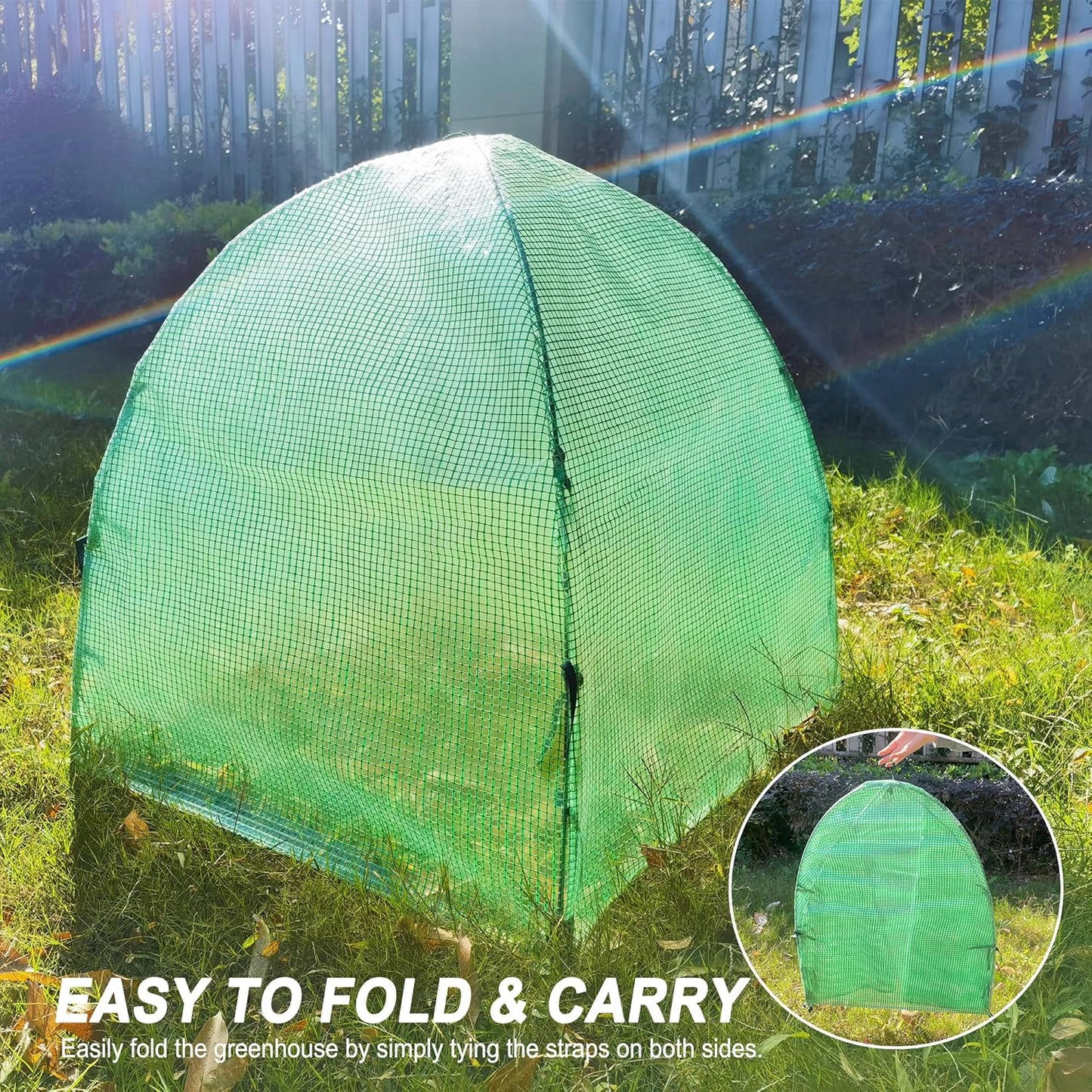 50″*50″*40″ Winter Plant Warm Covers - Raised Bed Cover, Garden Row Accelerator, Warm Tent Freeze Protection Humidity Domes for Germination, Seedling Propagation Protecting Plants from Animals 2PCS