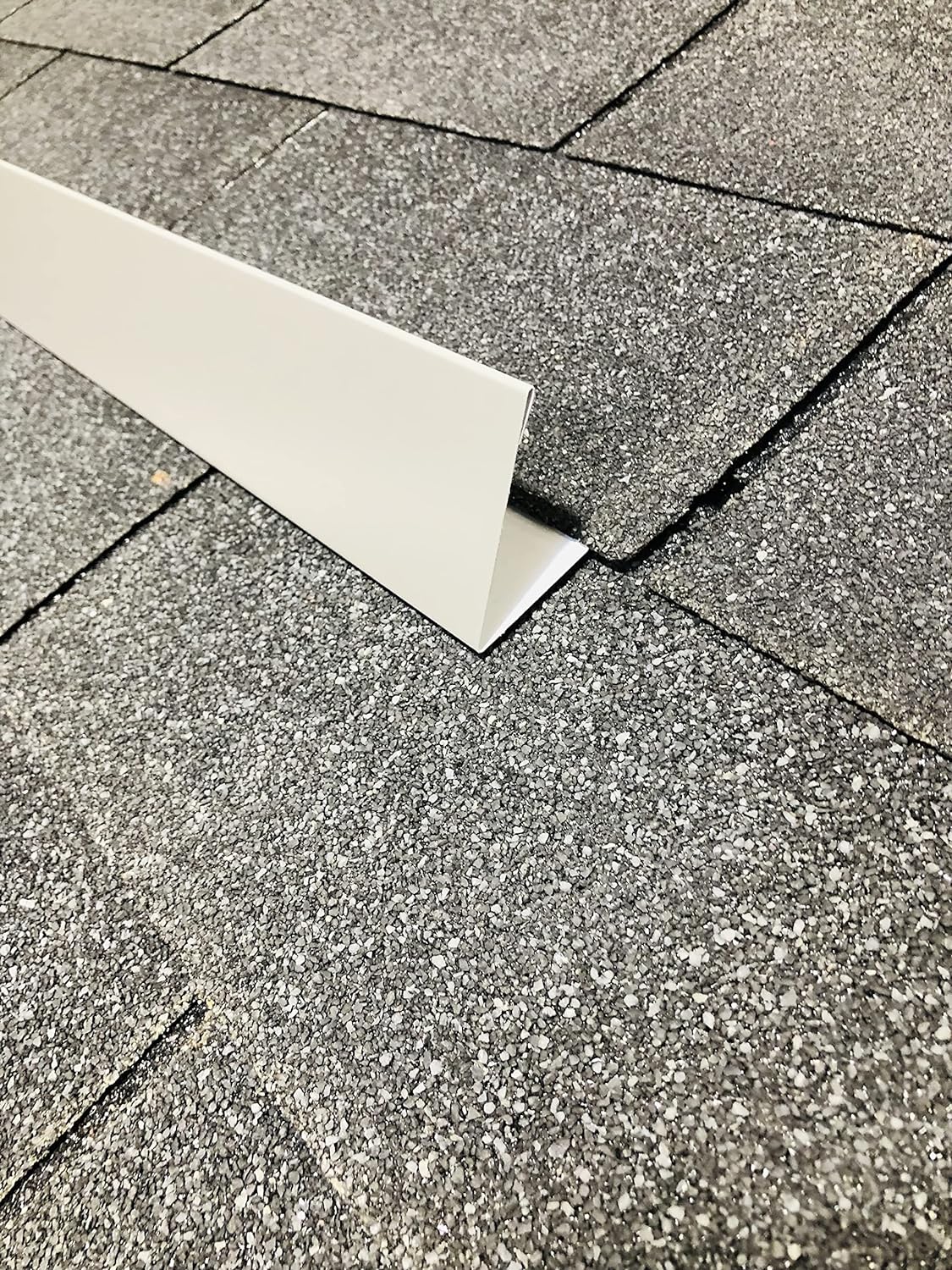 EAGLE 1- Shingle Roof Rain Diverter 40 Inches Long- 26 Gauge Material- Easy to Install- Includes Stainless Steel Nails (4, Charcoal Grey)