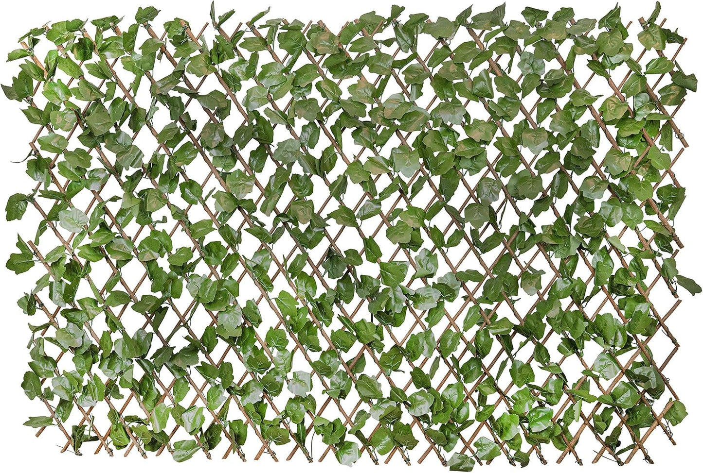 Verseo Artificial Ivy Privacy Fence Wall Screen, Expandable Faux Greenery Hedge Panel, Weather Resistant Leaf Wall Decor for Patio, Balcony, Garden, Backyard Indoor Outdoor Privacy Panels, 1 Piece
