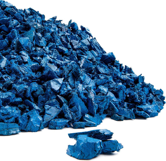 Playsafer Rubber Mulch Nuggets Protective Flooring for Playgrounds, Swing-Sets, Play Areas, and Landscaping (40 LBS - 1.55 CU. FT., Blue)