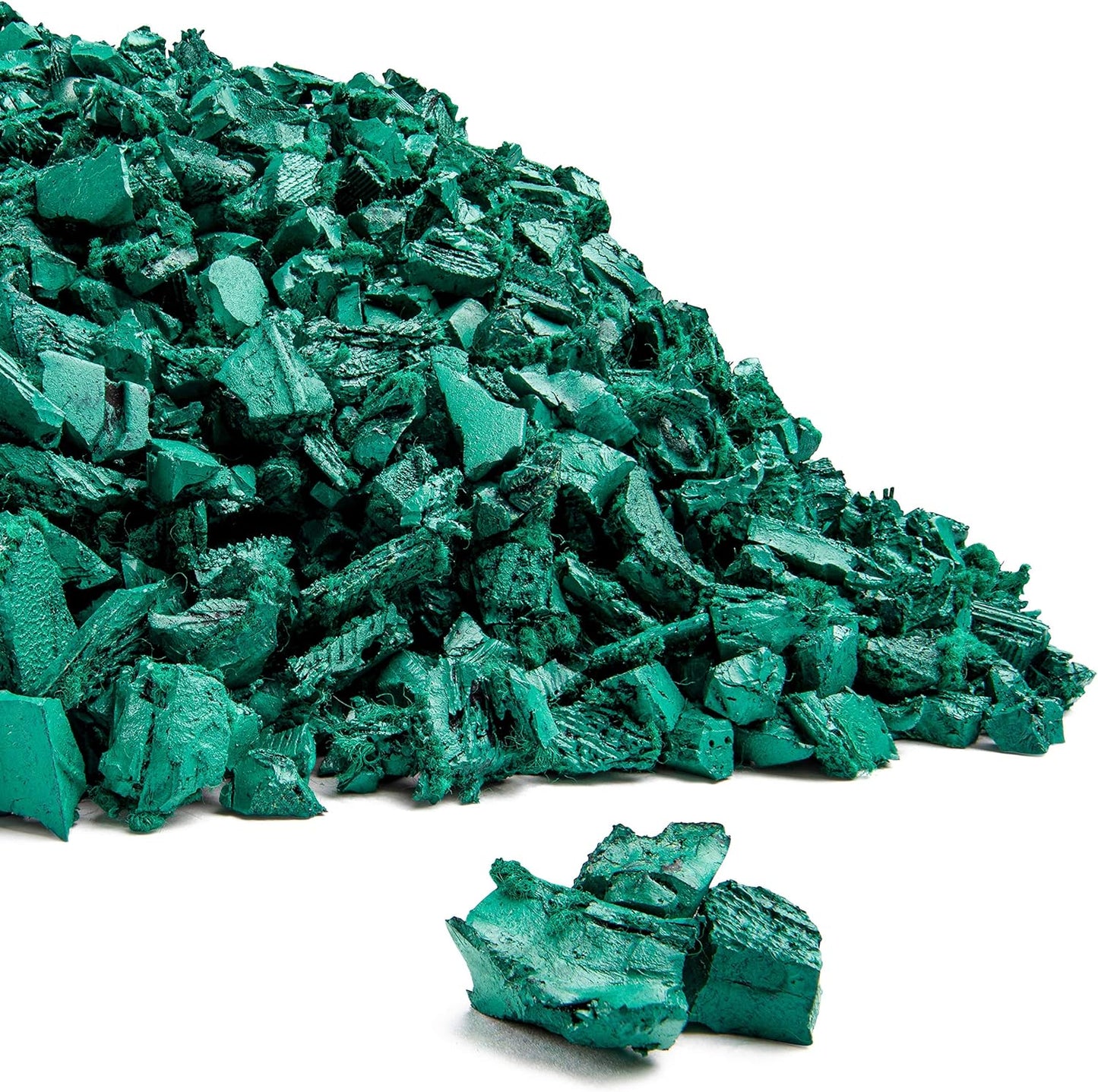 Playsafer Rubber Mulch Nuggets Protective Flooring for Playgrounds, Swing-Sets, Play Areas, and Landscaping (400 LBS - 16 CU. FT., Green)